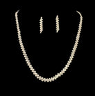 Silver Crystal Necklace & Earring Set-Necklace Set-Deja Nu Tx-Deja Nu Boutique, Women's Fashion Boutique in Lampasas, Texas