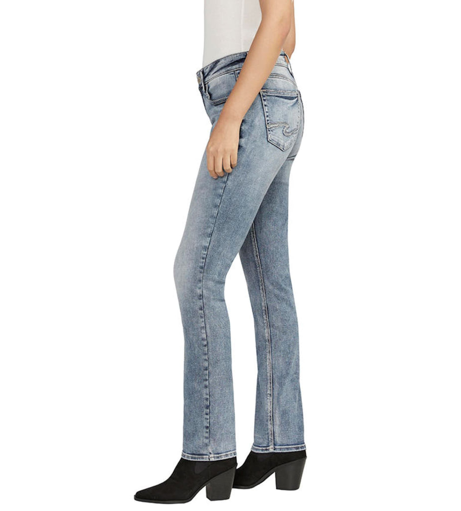 Silver Jeans Comfort Fit Mid Rise Elyse Straight In Indigo-Bottoms-Silver Jeans-Deja Nu Boutique, Women's Fashion Boutique in Lampasas, Texas