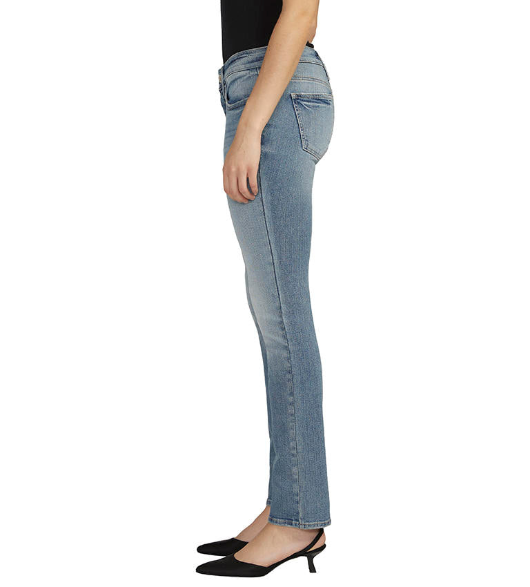 Silver Jeans Mid Rise Curvy Fit Suki Straight In Indigo-Jeans-Silver Jeans-Deja Nu Boutique, Women's Fashion Boutique in Lampasas, Texas