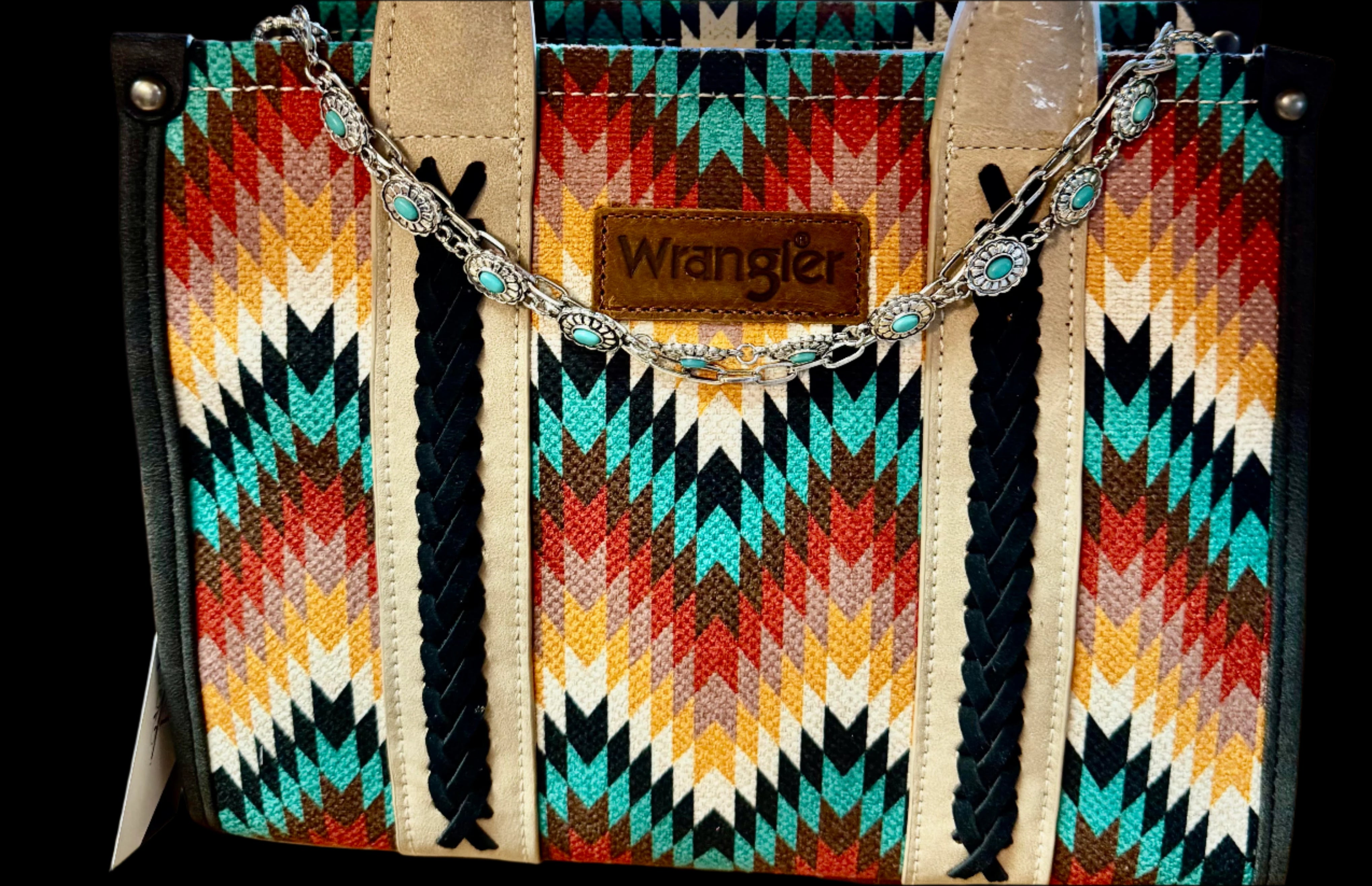 Silver Oval Charm Strap with Turquoise Accents – Boho-Chic Style-Charm Strap-Deja Nu Tx-Deja Nu Boutique, Women's Fashion Boutique in Lampasas, Texas