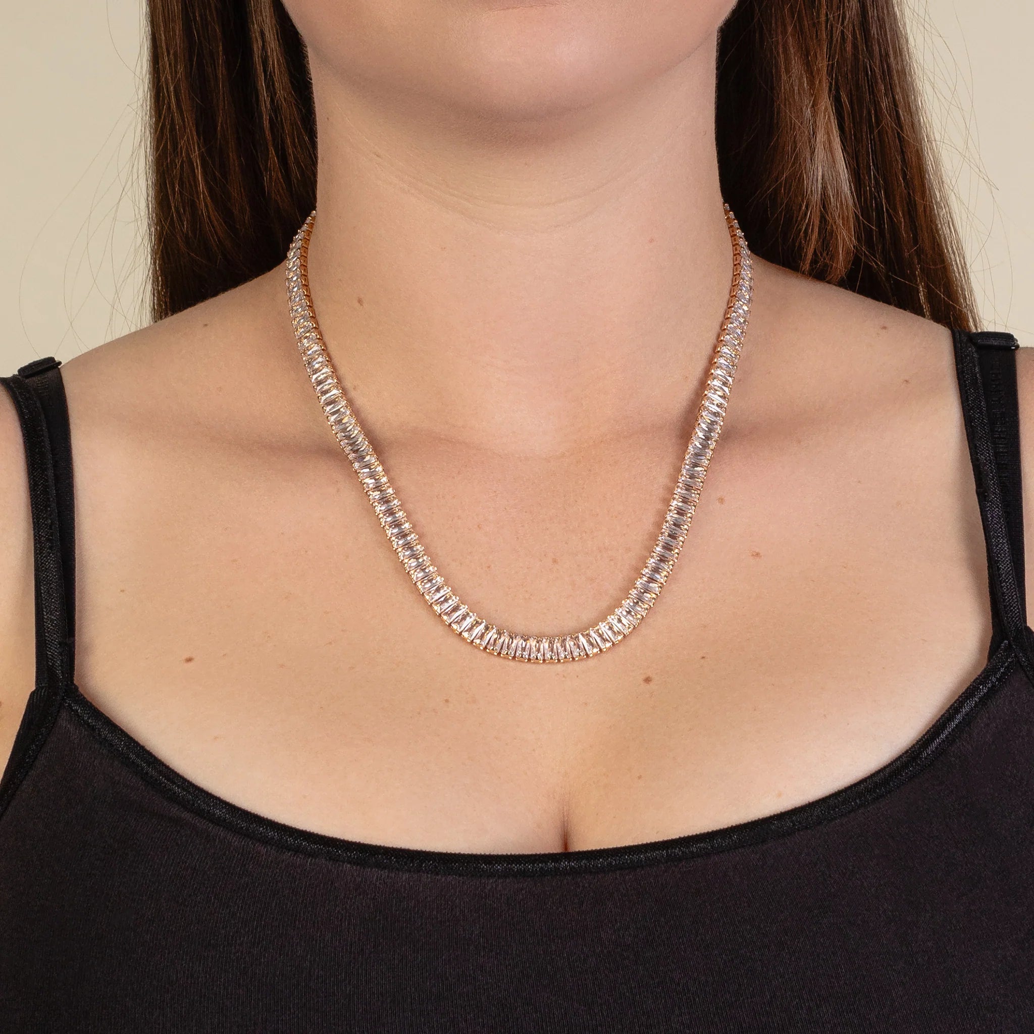 Sparkling Crystal Necklace In Gold or Silver-Necklaces-Deja Nu Tx-Deja Nu Boutique, Women's Fashion Boutique in Lampasas, Texas