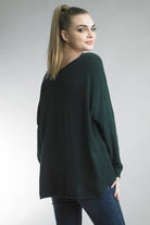 Tempo Paris Forest V - Neck Oversized Knit Sweater-Sweaters-Tempo Paris-Deja Nu Boutique, Women's Fashion Boutique in Lampasas, Texas