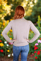 Tempo Paris French Knot Sweater in Taupe Made in Italy-Sweaters-Tempo Paris-Deja Nu Boutique, Women's Fashion Boutique in Lampasas, Texas