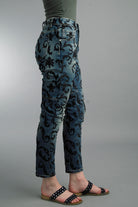 Tempo Paris Velvet Scroll Denim Jeans Made in Italy-Jeans-Tempo Paris-Deja Nu Boutique, Women's Fashion Boutique in Lampasas, Texas