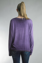 Tempo Paris Violet Gold Painted Long Sleeve Tee-Tops-Tempo Paris-Deja Nu Boutique, Women's Fashion Boutique in Lampasas, Texas