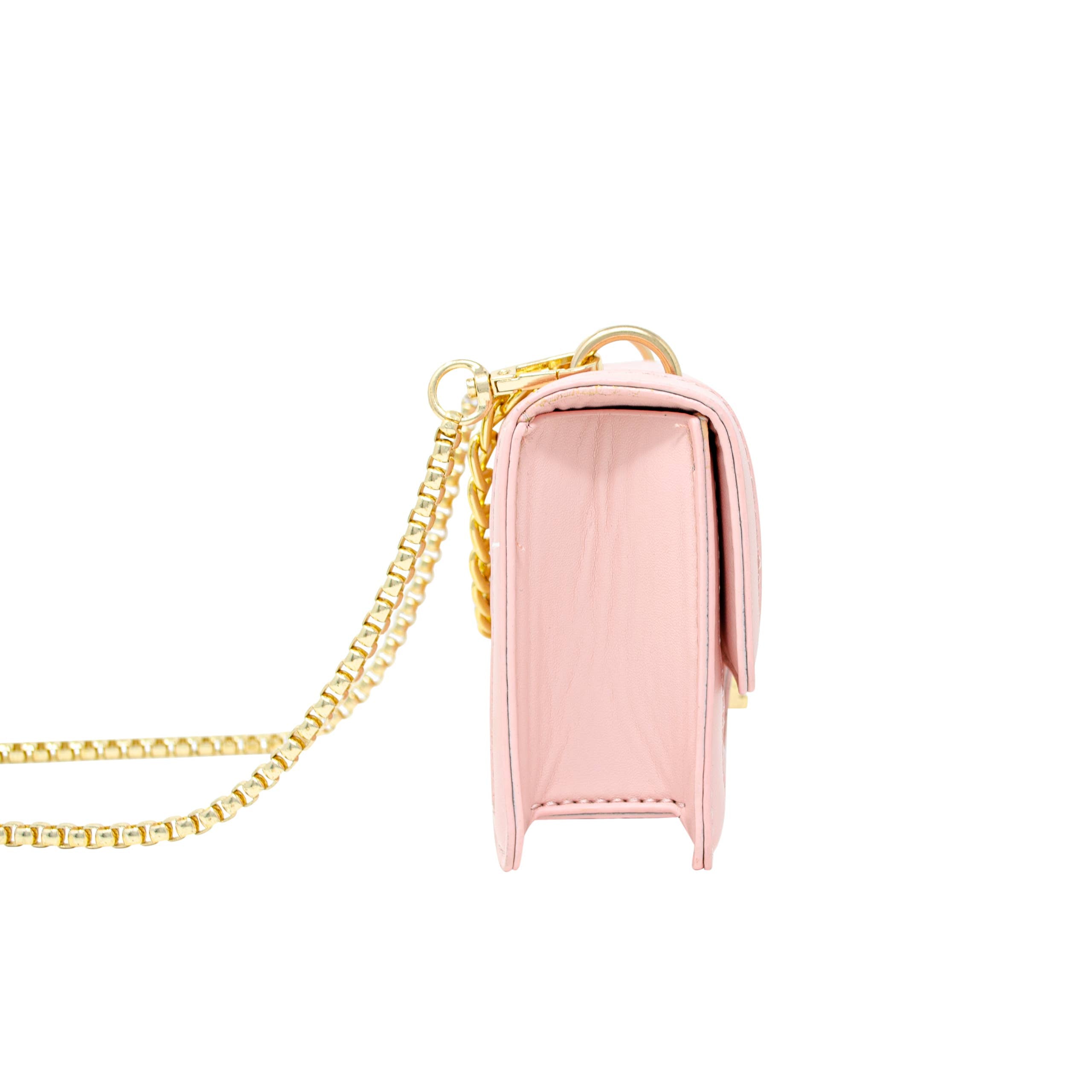 Tiny Treats and ZOMI GEMS Classic Quilted Large Pink Flap Handbag-Kids Handbag-Tiny Treats and ZOMI GEMS-Deja Nu Boutique, Women's Fashion Boutique in Lampasas, Texas