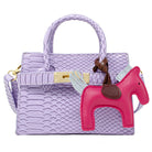 Tiny Treats and ZOMI GEMS Crocodile Pony Handbag in Lavender-Kids Handbag-Tiny Treats and ZOMI GEMS-Deja Nu Boutique, Women's Fashion Boutique in Lampasas, Texas