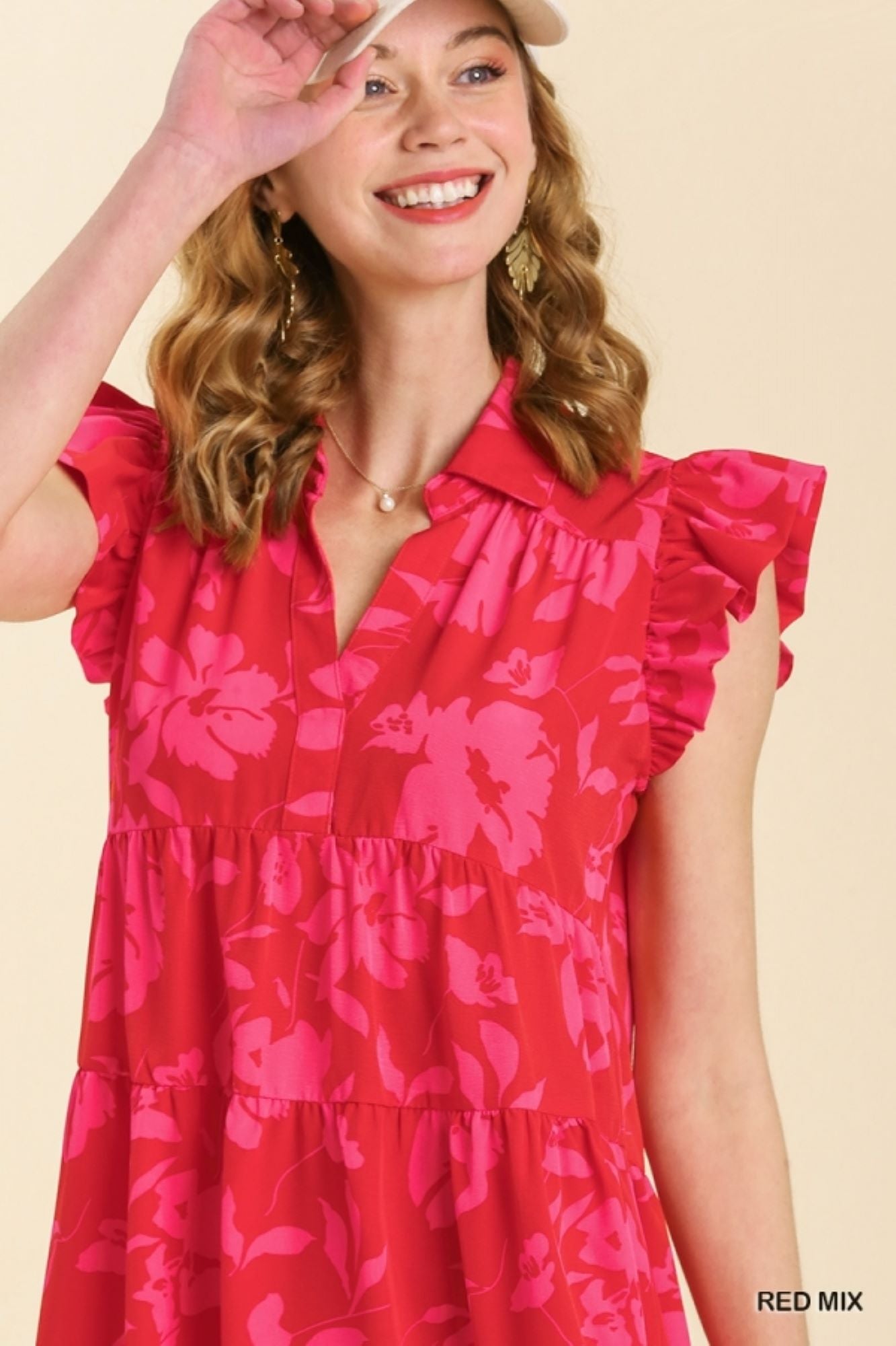 Umgee red shop dress