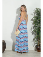 Veronica M Tiano Halter Maxi Dress-Maxi Dresses-Veronica M-Deja Nu Boutique, Women's Fashion Boutique in Lampasas, Texas