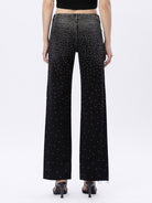 Vervet by Flying Monkey High Rise Rhinestone Slim Wide Leg Jeans in Prowess-Jeans-Vervet by Flying Monkey-Deja Nu Boutique, Women's Fashion Boutique in Lampasas, Texas