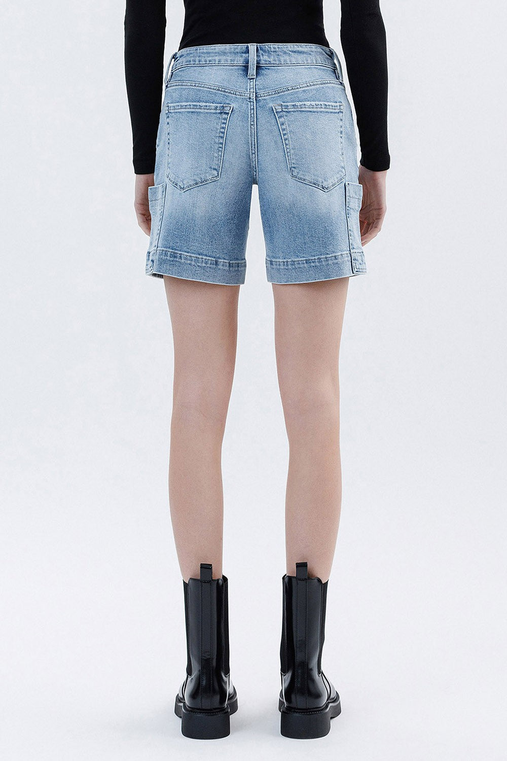 Vervet by Flying Monkey Mid Rise Pocket Detail Wide Bermuda Shorts in Radiant Flow-Shorts-Vervet by Flying Monkey-Deja Nu Boutique, Women's Fashion Boutique in Lampasas, Texas