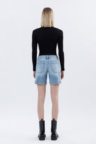 Vervet by Flying Monkey Mid Rise Pocket Detail Wide Bermuda Shorts in Radiant Flow-Shorts-Vervet by Flying Monkey-Deja Nu Boutique, Women's Fashion Boutique in Lampasas, Texas