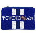 Women’s Blue Sparkly Touchdown Coin Purse-Coin Purse-Deja Nu Tx-Deja Nu Boutique, Women's Fashion Boutique in Lampasas, Texas