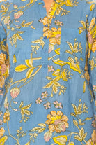 Women’s Magazine Light Blue Floral Printed Tunic-Tops-Magazine Clothing-Deja Nu Boutique, Women's Fashion Boutique in Lampasas, Texas