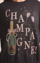 Z Supply Lounge Celebrate Sunday Sweatshirt In Black Sand-sweatshirt-Z Supply Lounge-Deja Nu Boutique, Women's Fashion Boutique in Lampasas, Texas