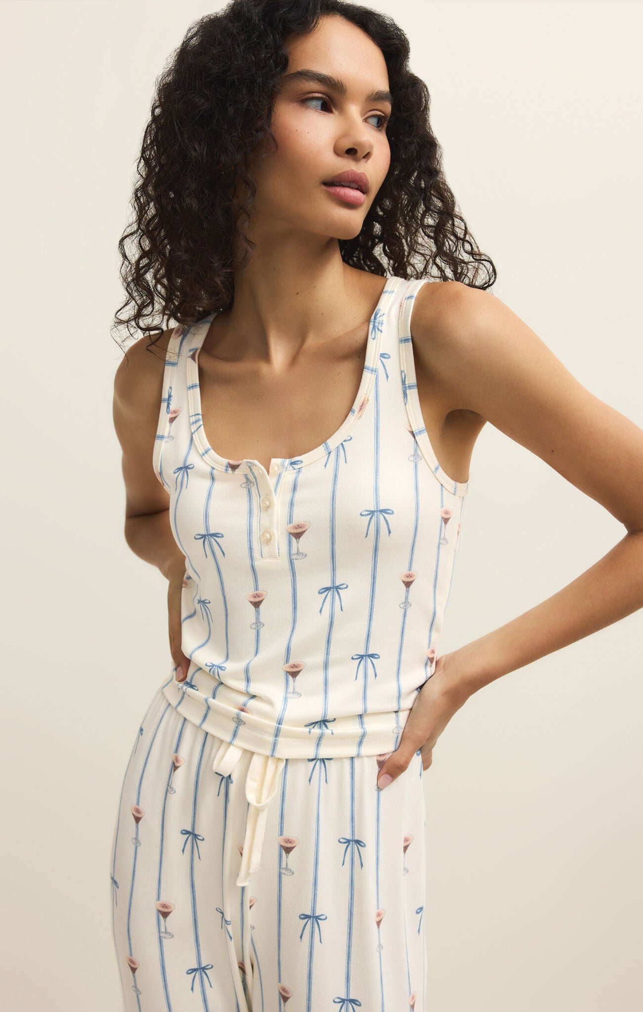 Z SUPPLY Lounge Cozy Espresso Martini Tank – Vanilla Ice-tank-Z Supply Lounge-Deja Nu Boutique, Women's Fashion Boutique in Lampasas, Texas