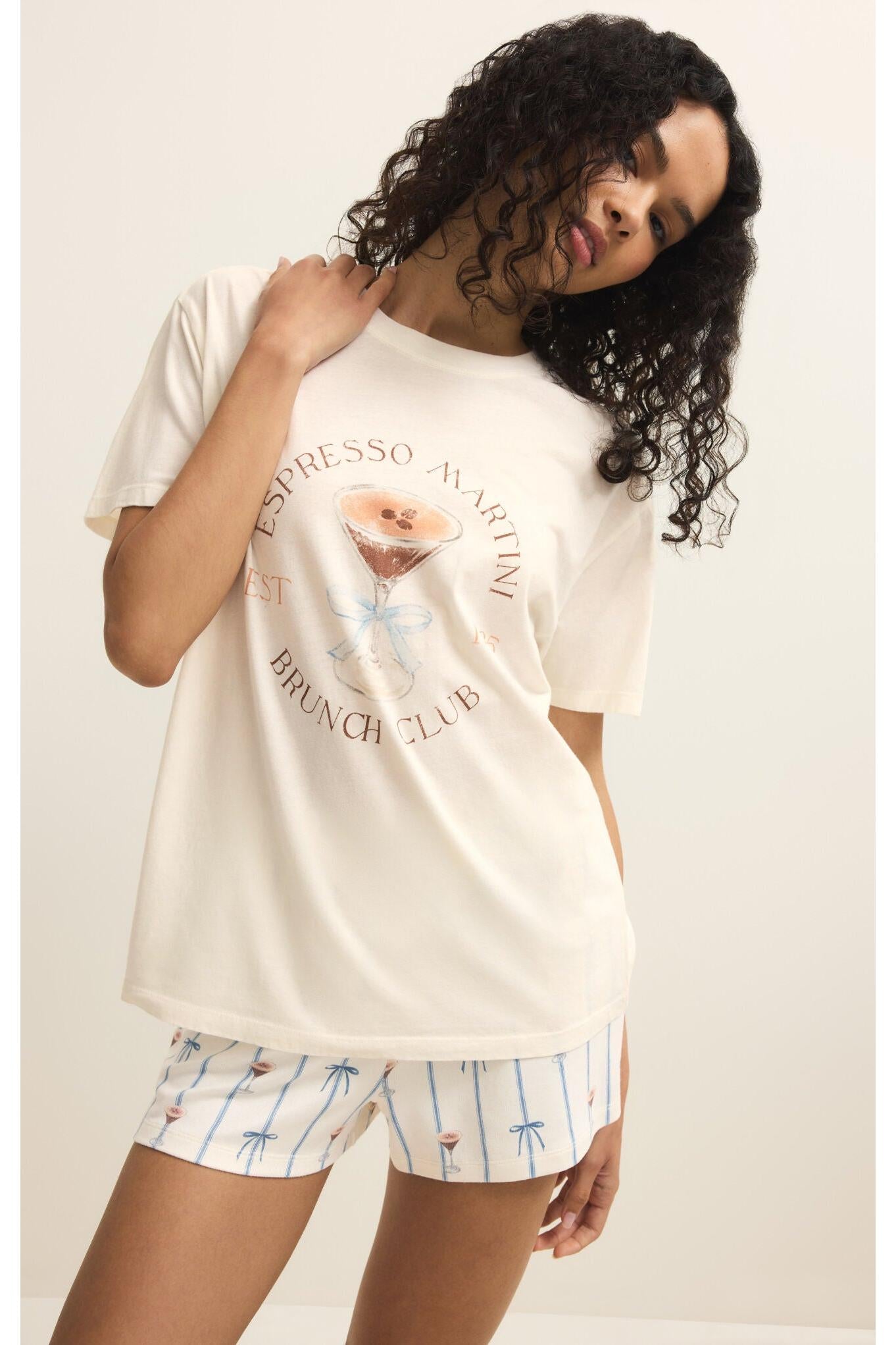 Z SUPPLY Lounge Espresso Martini Boyfriend Tee – Vanilla Ice-Tops-Z Supply Lounge-Deja Nu Boutique, Women's Fashion Boutique in Lampasas, Texas