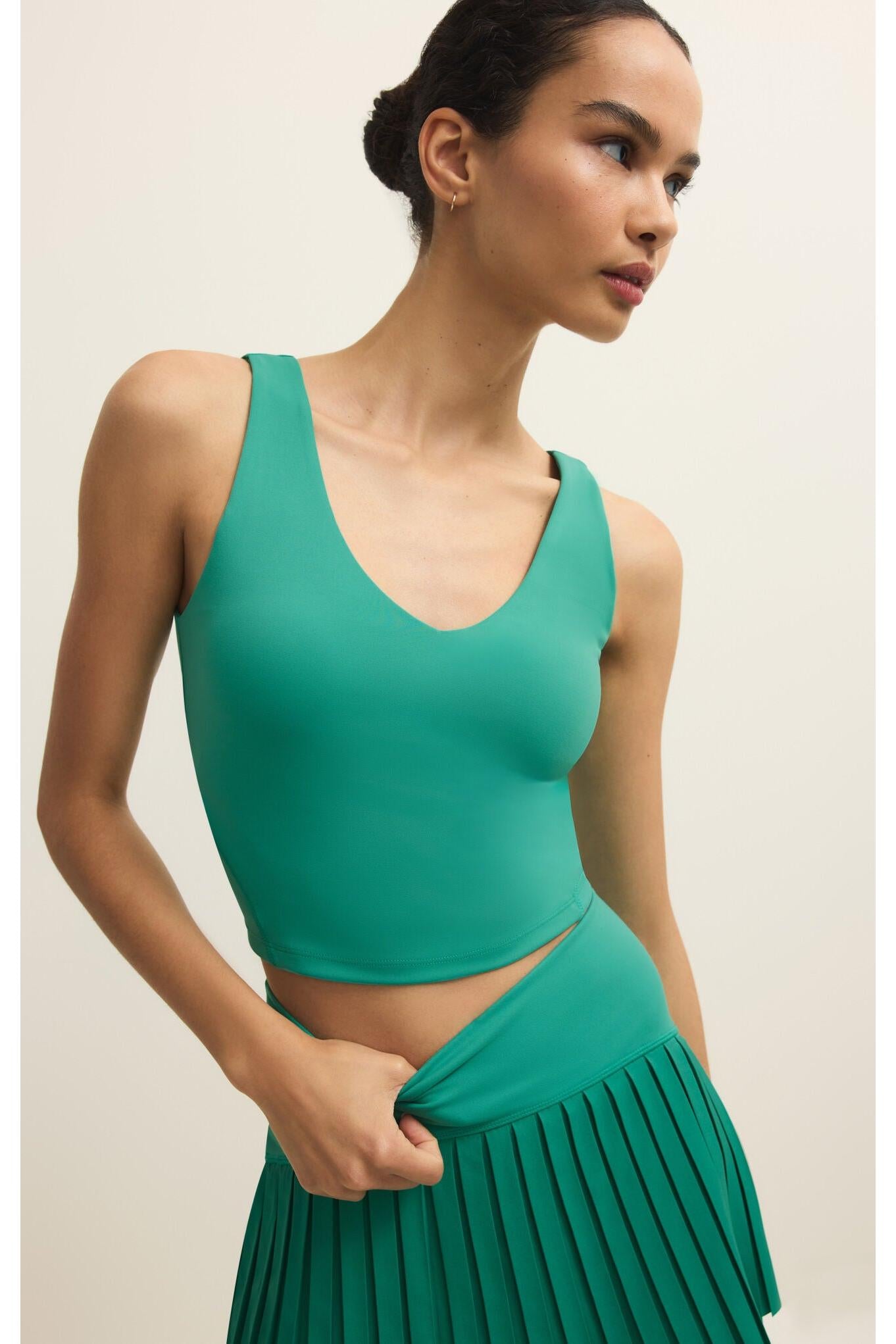 Z Supply Activewear Lotus Long Line Top in La Paloma-Camis/Tanks-Z Supply Activewear-Deja Nu Boutique, Women's Fashion Boutique in Lampasas, Texas