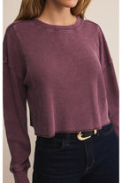 Z Supply Angel Mini Thermal Top in Merlot-Tops-Z Supply-Deja Nu Boutique, Women's Fashion Boutique in Lampasas, Texas