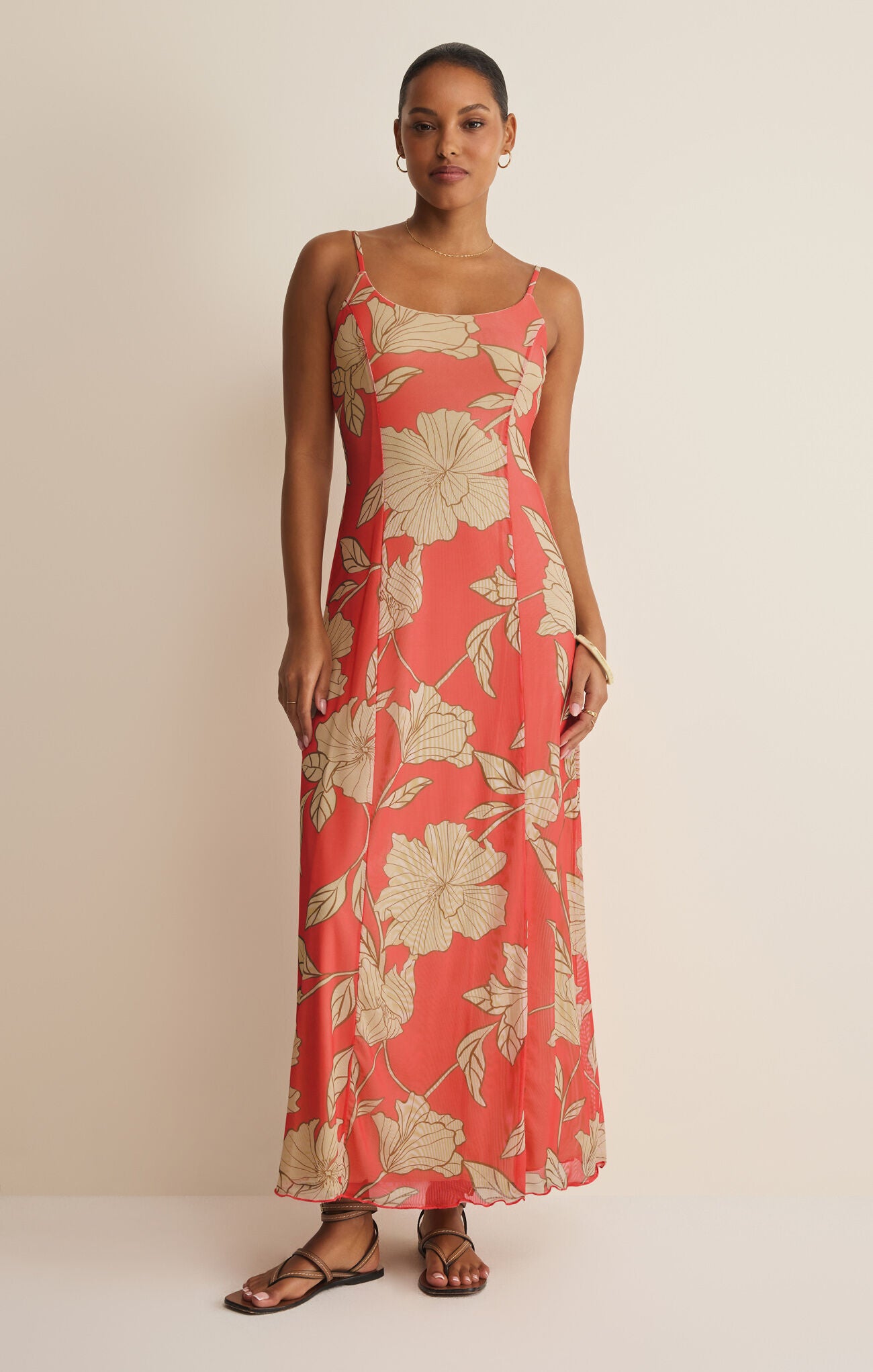 Z Supply Charisma Bloom Midi Dress in Gelato Floral-Maxi Dresses-Z Supply-Deja Nu Boutique, Women's Fashion Boutique in Lampasas, Texas