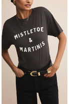 Z Supply Graphics Mistletoe & Martinis Boyfriend Tee-Tops-Z Supply-Deja Nu Boutique, Women's Fashion Boutique in Lampasas, Texas