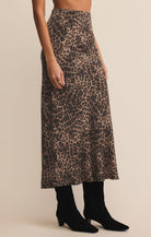 Z Supply Izabel Leopard Skirt in Desert Tan An Effortlessly Chic Animal Print Maxi-skirts-Z Supply-Deja Nu Boutique, Women's Fashion Boutique in Lampasas, Texas