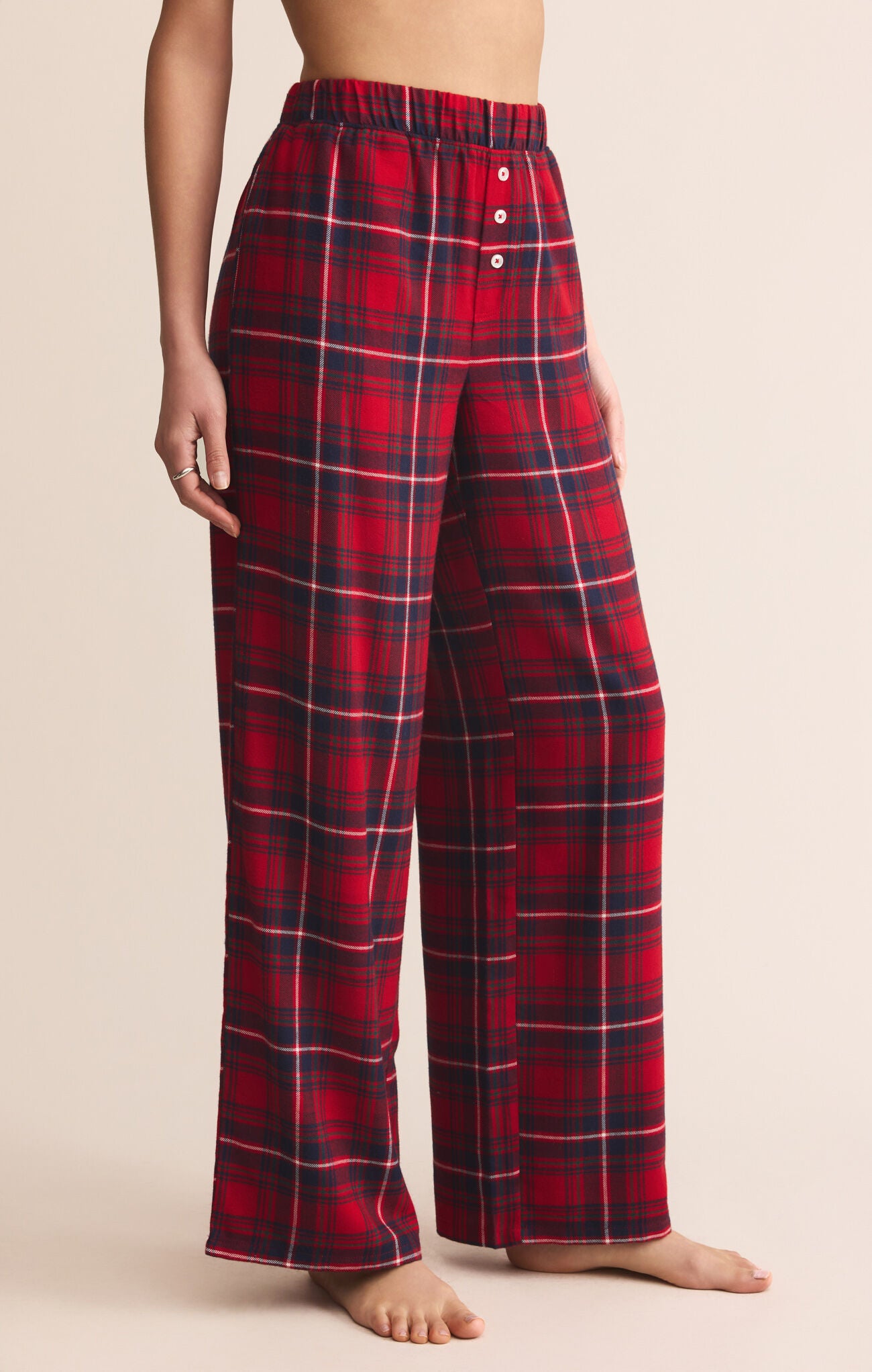 Z Supply Lounge Hangout Plaid Pant-bottoms-Z Supply Lounge-Deja Nu Boutique, Women's Fashion Boutique in Lampasas, Texas