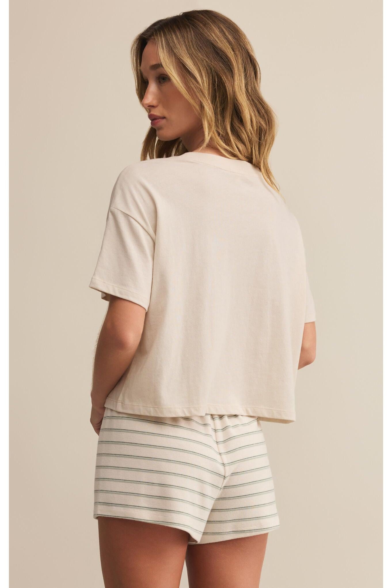 Z Supply Lounge Vintage Wanderlust Tee In Crystal-Tops-Z Supply Lounge-Deja Nu Boutique, Women's Fashion Boutique in Lampasas, Texas