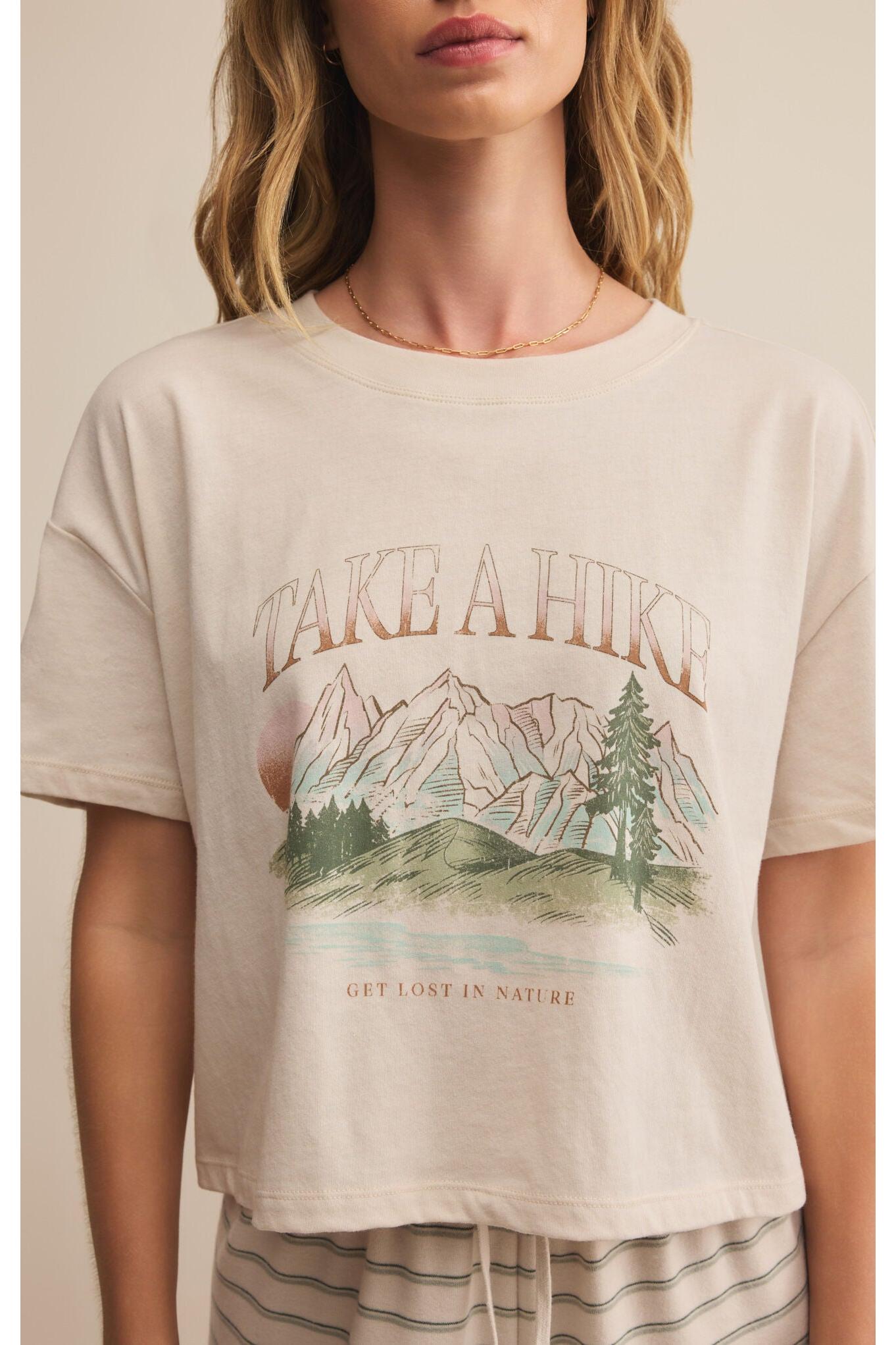 Z Supply Lounge Vintage Wanderlust Tee In Crystal-Tops-Z Supply Lounge-Deja Nu Boutique, Women's Fashion Boutique in Lampasas, Texas