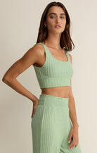 Z Supply Lounge Zoe Rib Tank Bra in Sprout-Lounge Wear-Z Supply Lounge-Deja Nu Boutique, Women's Fashion Boutique in Lampasas, Texas