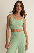 Z Supply Lounge Zoe Rib Tank Bra in Sprout-Lounge Wear-Z Supply Lounge-Deja Nu Boutique, Women's Fashion Boutique in Lampasas, Texas