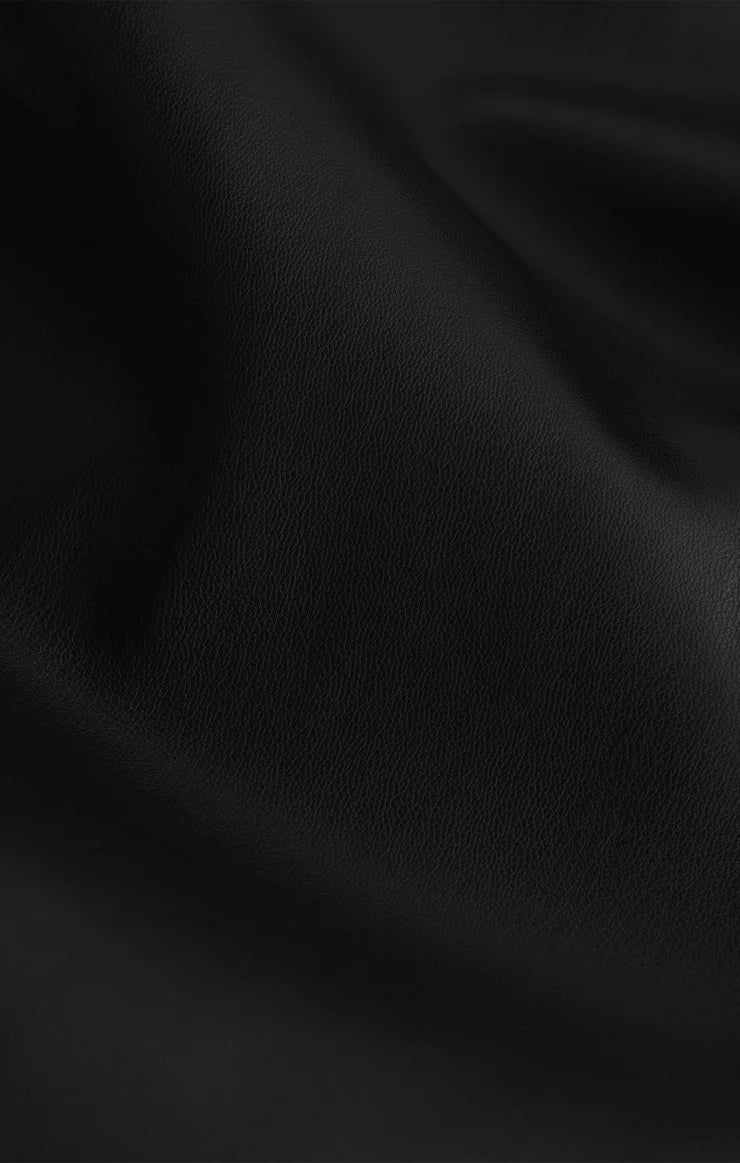 Z Supply Marli Wide Leg Vegan Leather Pant in Black-Bottoms-Z Supply-Deja Nu Boutique, Women's Fashion Boutique in Lampasas, Texas