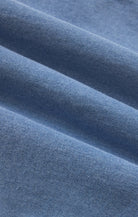 Z Supply Reese Jersey Denim Button Up In Santorini Indigo-shirts-Z Supply-Deja Nu Boutique, Women's Fashion Boutique in Lampasas, Texas