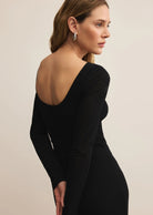 Z Supply Spellbound Mesh Midi Dress in Black-Midi Dresses-Z Supply-Deja Nu Boutique, Women's Fashion Boutique in Lampasas, Texas