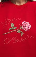 Z SUPPLY First Date Sweatshirt in Kiss Me Red (ZT261450)-sweatshirt-Z Supply-Deja Nu Boutique, Women's Fashion Boutique in Lampasas, Texas