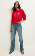 Z SUPPLY First Date Sweatshirt in Kiss Me Red (ZT261450)-sweatshirt-Z Supply-Deja Nu Boutique, Women's Fashion Boutique in Lampasas, Texas