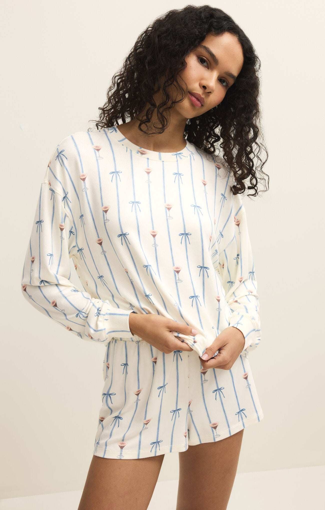 Z SUPPLY Lounge Cozy Espresso Martini Shorty – Vanilla Ice-Lounge Wear-Z Supply Lounge-Deja Nu Boutique, Women's Fashion Boutique in Lampasas, Texas