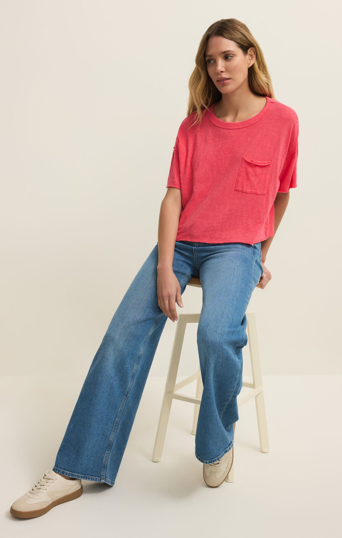 Z Supply Activewear Everyday Pocket Tee in Paloma-T-Shirts-Z Supply Activewear-Deja Nu Boutique, Women's Fashion Boutique in Lampasas, Texas