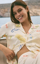 Z Supply Lounge Beach Days PJ Top in Vanilla Ice-Lounge Wear-Z Supply Lounge-Deja Nu Boutique, Women's Fashion Boutique in Lampasas, Texas