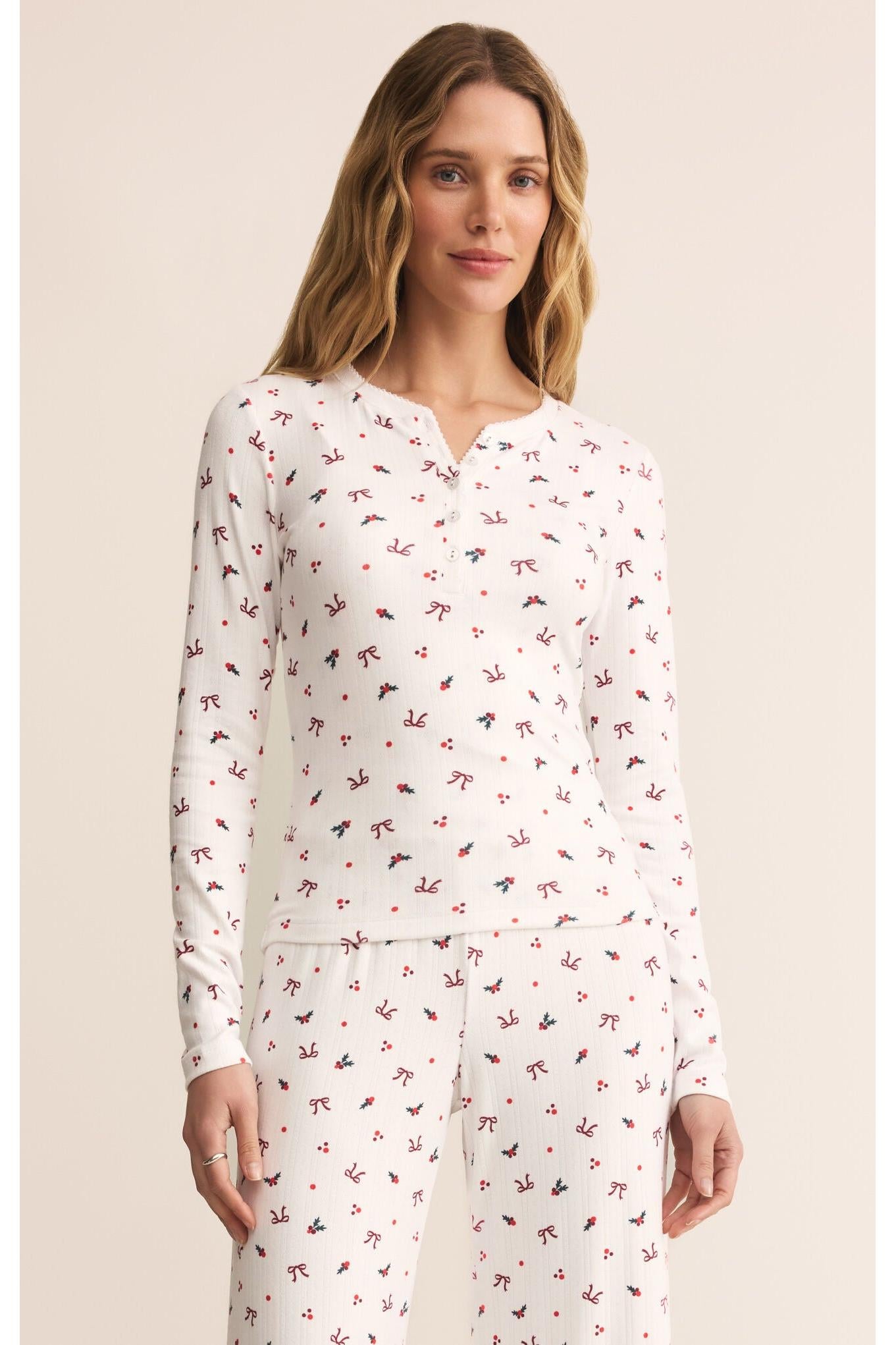 Z Supply Lounge Luxe Holly Long Sleeve Top-Tops-Z Supply Lounge-Deja Nu Boutique, Women's Fashion Boutique in Lampasas, Texas