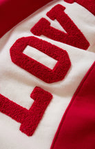 Z Supply Oversized Love Sweatshirt in Kiss Me Red-sweatshirt-Z Supply Lounge-Deja Nu Boutique, Women's Fashion Boutique in Lampasas, Texas