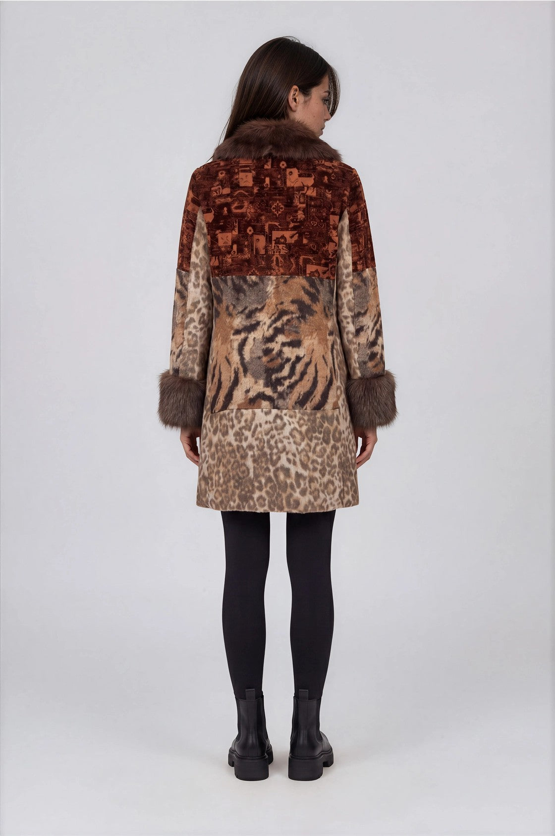 Adore Mixed Media Faux Fur Statement Coat-Outerwear-Adore-Deja Nu Boutique, Women's Fashion Boutique in Lampasas, Texas