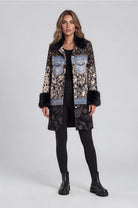 Adore Mixed Media Faux Fur Trim Jacket-Outerwear-Adore-Deja Nu Boutique, Women's Fashion Boutique in Lampasas, Texas