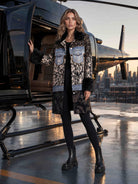 Adore Mixed Media Faux Fur Trim Jacket-Outerwear-Adore-Deja Nu Boutique, Women's Fashion Boutique in Lampasas, Texas