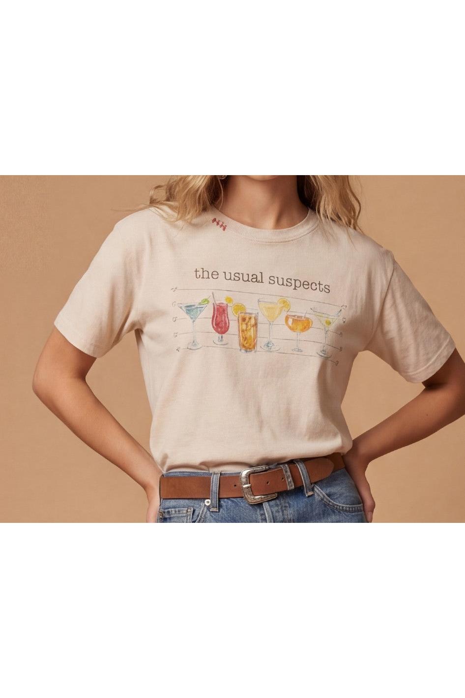 All Us Usual Suspects Rhinestone Wide Boy Tee in Natural-Graphic Tees-All Us-Deja Nu Boutique, Women's Fashion Boutique in Lampasas, Texas