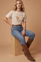 All Us Usual Suspects Rhinestone Wide Boy Tee in Natural-Graphic Tees-All Us-Deja Nu Boutique, Women's Fashion Boutique in Lampasas, Texas