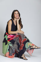 APNY V Neck Tank Long Dress in Red Multi-Tops-APNY-Deja Nu Boutique, Women's Fashion Boutique in Lampasas, Texas