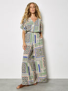 Apricot Folk Patchwork Wide Leg Trousers – Stone-trousers-Apricot-Deja Nu Boutique, Women's Fashion Boutique in Lampasas, Texas