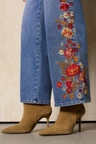 Bayeas New York Autumn Tassel Embroidered Wide Leg Jeans-Jeans-Bayeas-Deja Nu Boutique, Women's Fashion Boutique in Lampasas, Texas