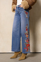 Bayeas New York Autumn Tassel Embroidered Wide Leg Jeans-Jeans-Bayeas-Deja Nu Boutique, Women's Fashion Boutique in Lampasas, Texas